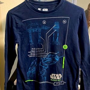Gap Star Wars long sleeve shirt/ navy blue and XL 12 boys